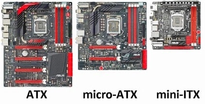 ATX vs Micro ATX vs Mini ITX