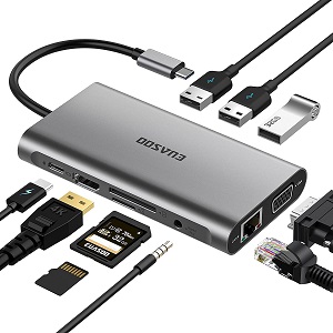 EUASOO USB C HUB 10 in 1 