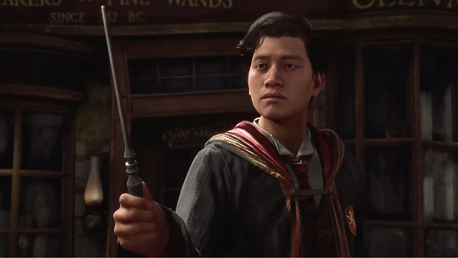 Sentez Vous Comme Harry Potter Jouant à Hogwarts Legacy avec une baguette